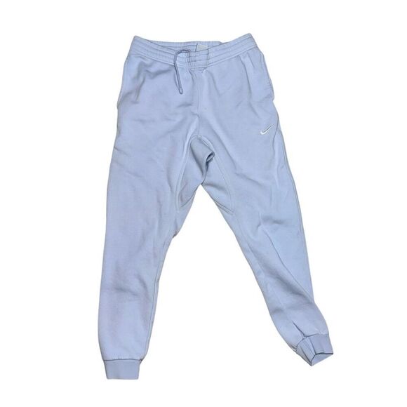 Nice Nike Joggers Club Fleece Tapered Athleisure Pants Size large Mens Blue 7168 - Picture 1 of 5